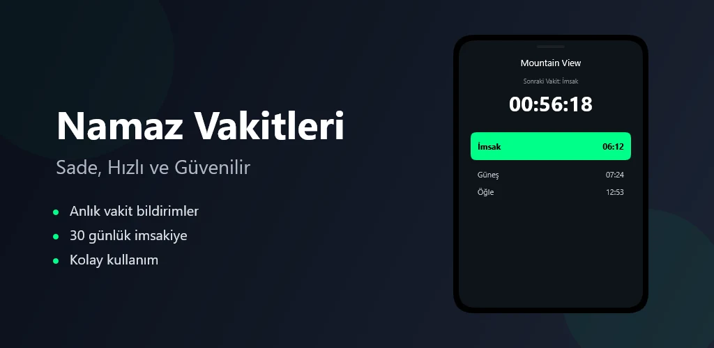 Namaz Vaktim:Ezan Vakitleri screenshot